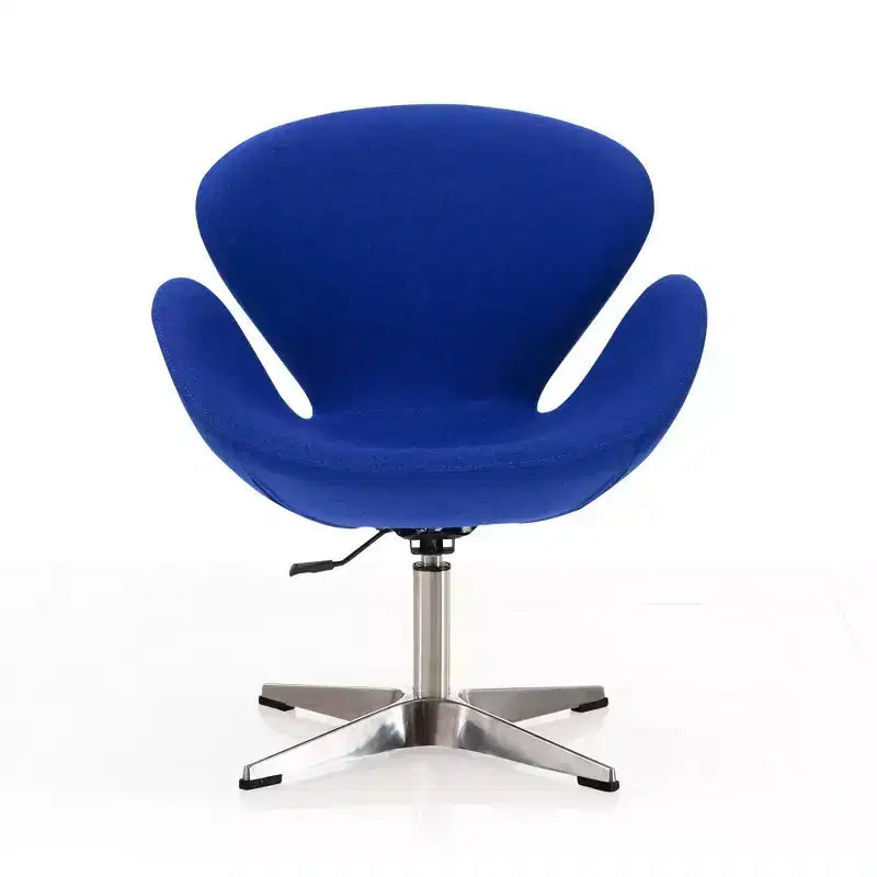 Sedia girevole regolabile in misto lana lampone - Manhattan Comfort