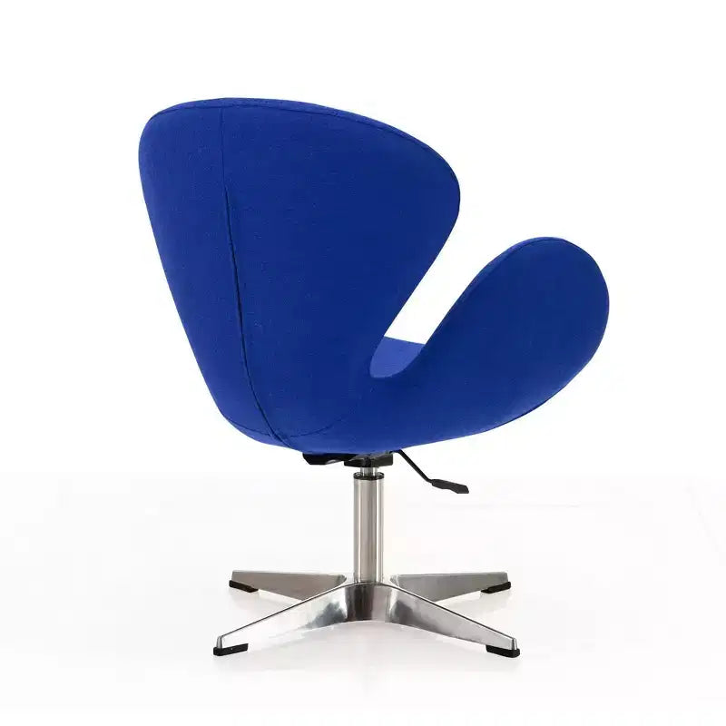 Sedia girevole regolabile in misto lana lampone - Manhattan Comfort
