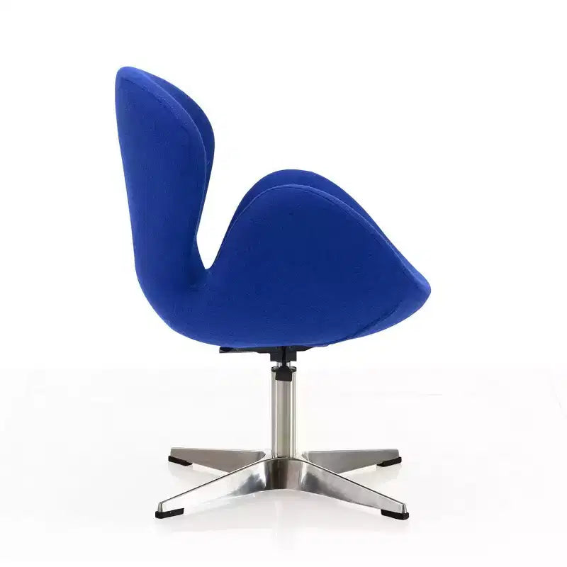 Sedia girevole regolabile in misto lana lampone - Manhattan Comfort