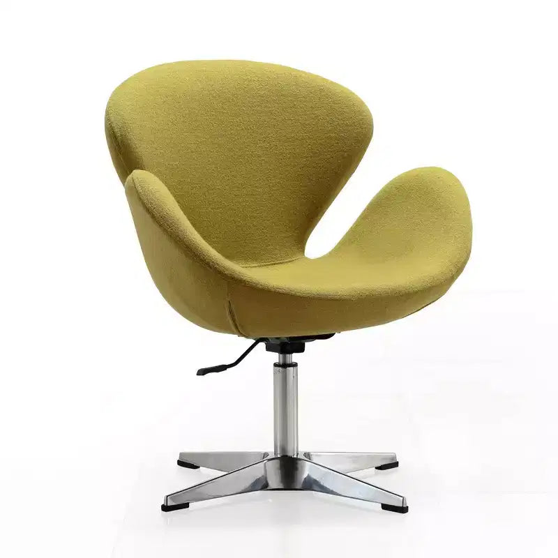 Sedia girevole regolabile in misto lana lampone - Manhattan Comfort