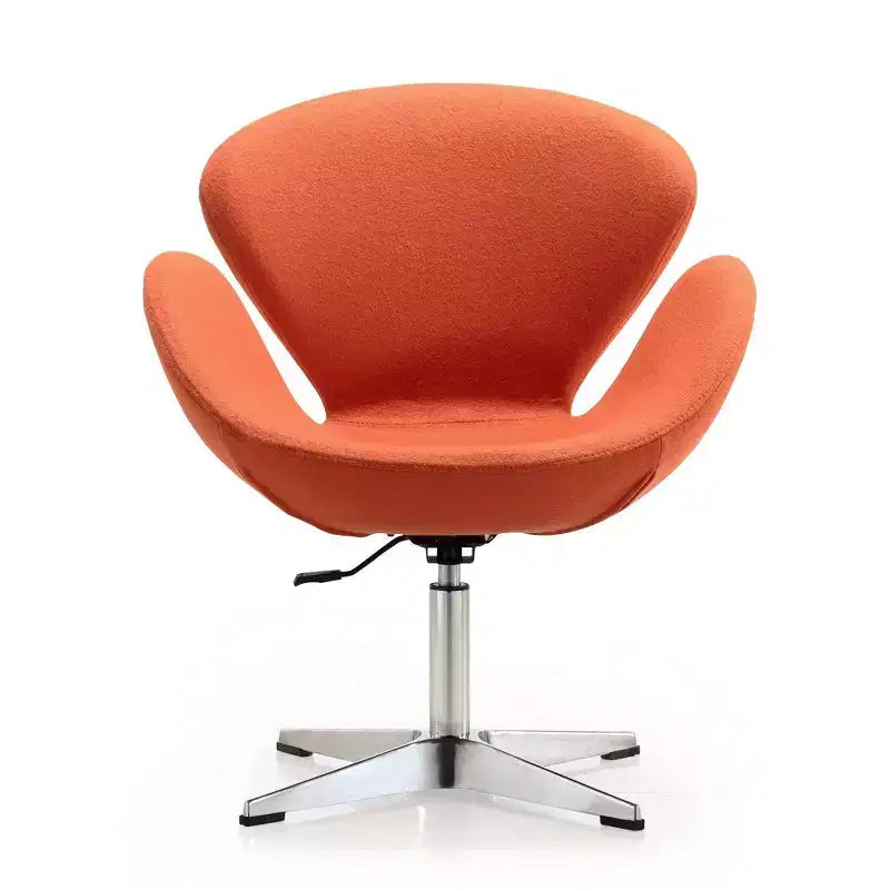 Sedia girevole regolabile in misto lana lampone - Manhattan Comfort