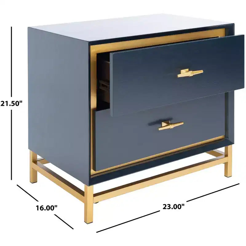 Comodino a 2 cassetti Fenno - NST6401 - Safavieh