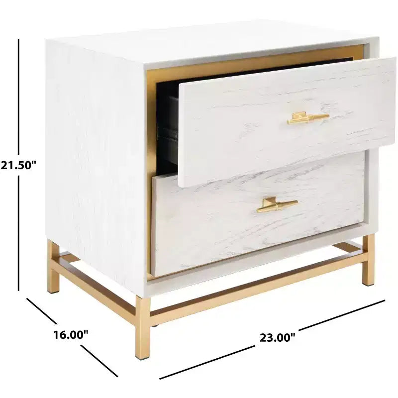 Comodino a 2 cassetti Fenno - NST6401 - Safavieh