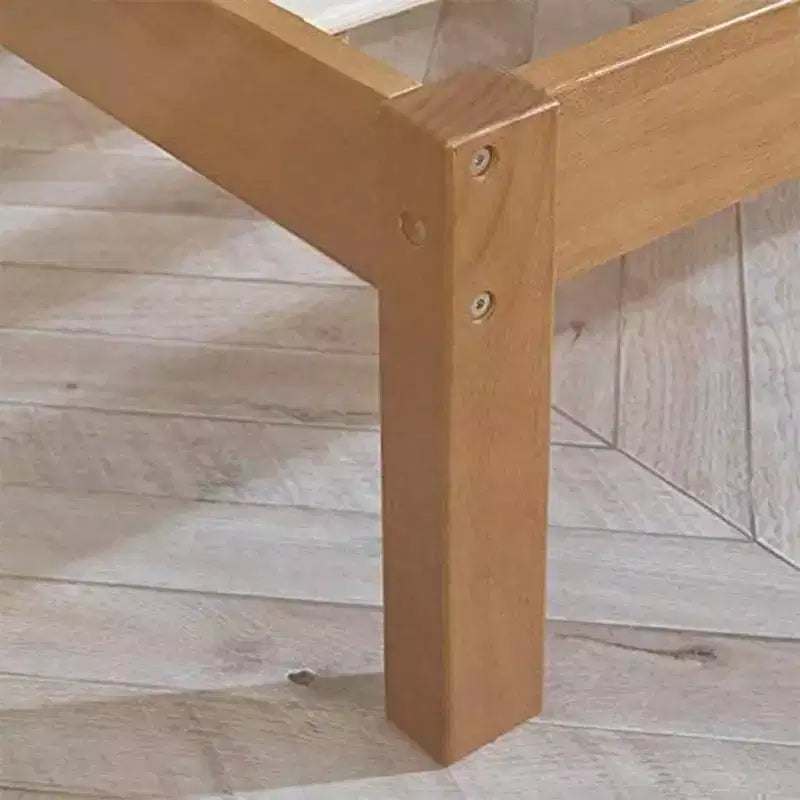 MUSEHOMEINC Letto a Piattaforma Rustico in Pino Massiccio con Testiera Design a 2 Vie, King