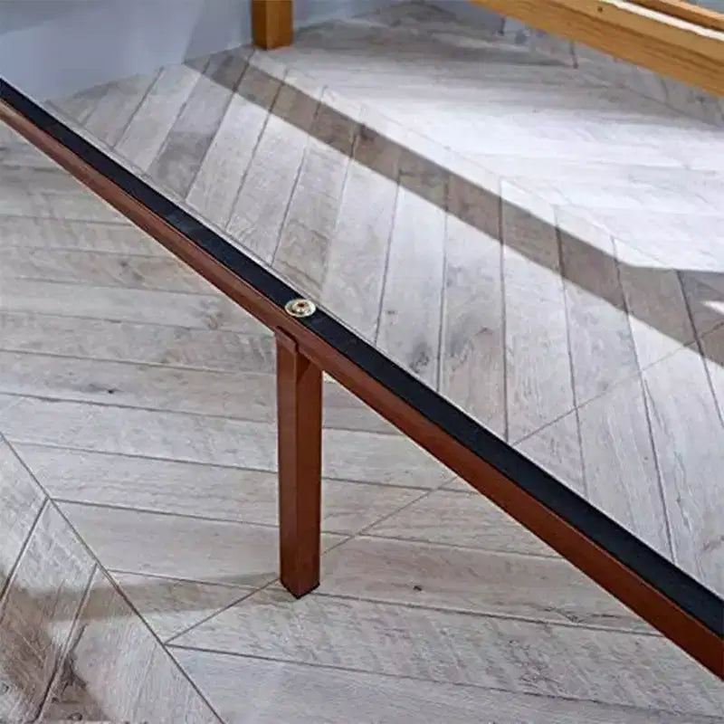 MUSEHOMEINC Letto a Piattaforma Rustico in Pino Massiccio con Testiera Design a 2 Vie, King