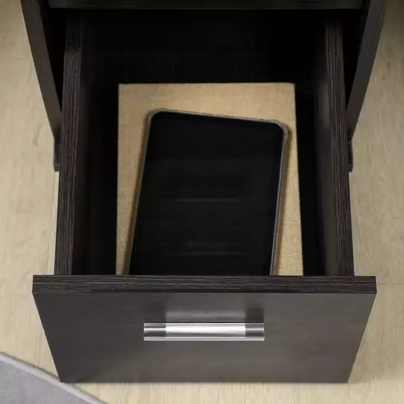 HOMCOM Scrivania per Computer da 120 cm con Vassoio Tastiera e Cassetti, Tavolo da Lavoro per Ufficio Domestico con Ripiani