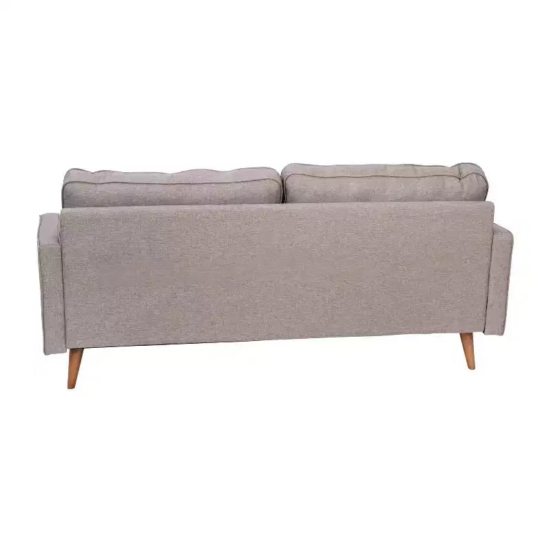 Divano moderno di metà secolo Flash Furniture Hudson con rivestimento trapuntato e gambe in legno massello