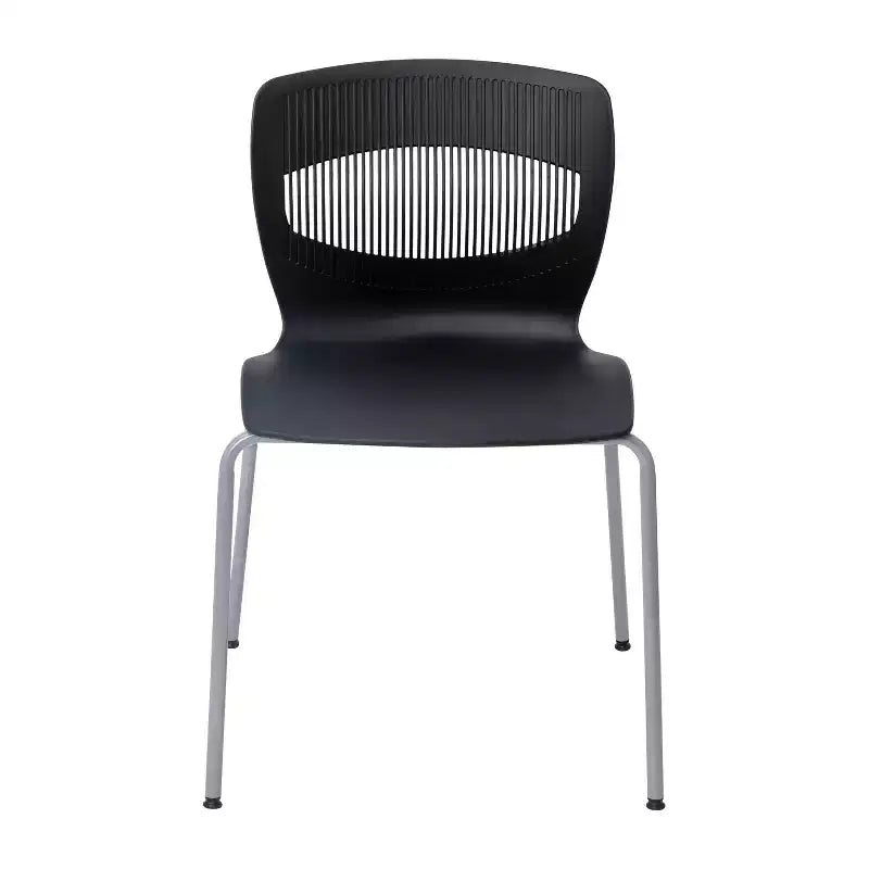Flash Furniture Serie HERCULES Set di 5 sedie impilabili ergonomiche di grado commerciale con capacità di 349 kg, supporto lombare e struttura in acciaio