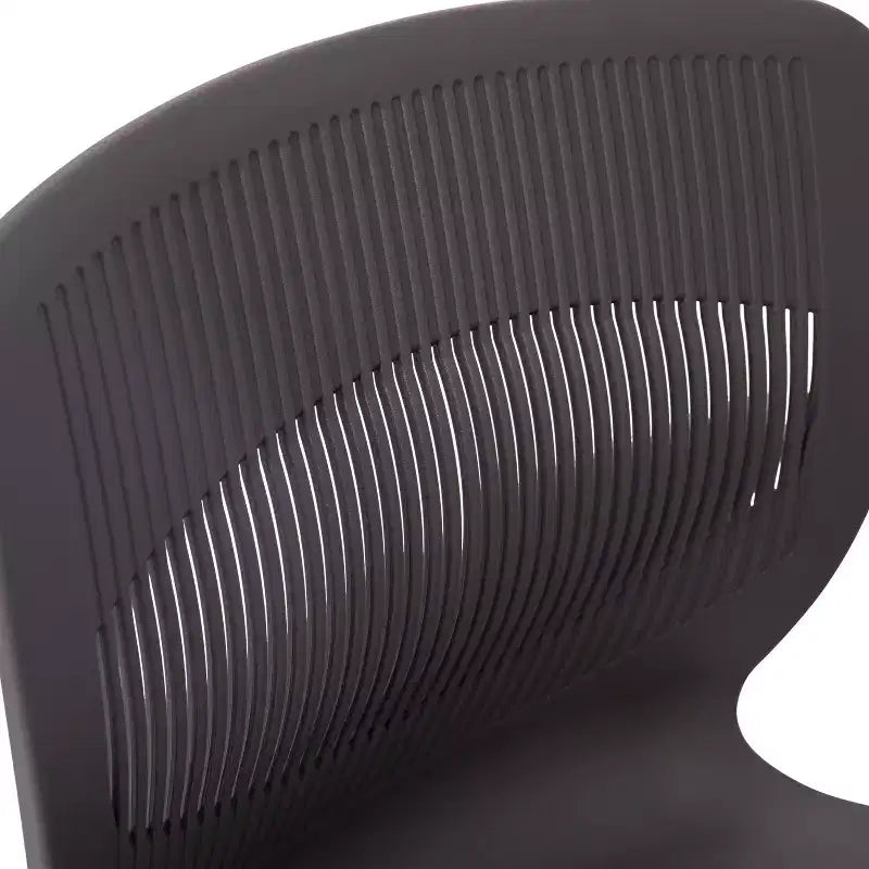 Flash Furniture Serie HERCULES Set di 5 sedie impilabili ergonomiche di grado commerciale con capacità di 349 kg, supporto lombare e struttura in acciaio