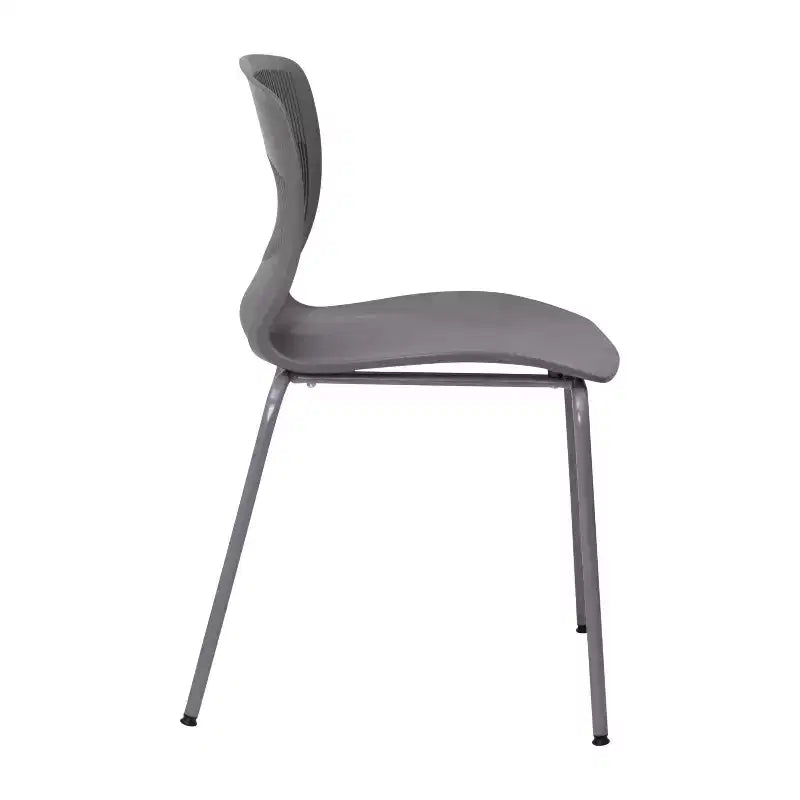 Flash Furniture Serie HERCULES Set di 5 sedie impilabili ergonomiche di grado commerciale con capacità di 349 kg, supporto lombare e struttura in acciaio