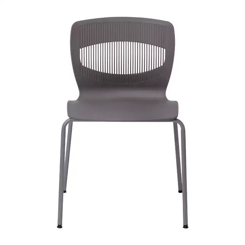 Flash Furniture Serie HERCULES Set di 5 sedie impilabili ergonomiche di grado commerciale con capacità di 349 kg, supporto lombare e struttura in acciaio