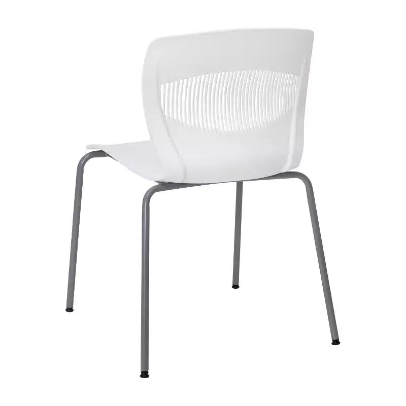 Flash Furniture Serie HERCULES Set di 5 sedie impilabili ergonomiche di grado commerciale con capacità di 349 kg, supporto lombare e struttura in acciaio