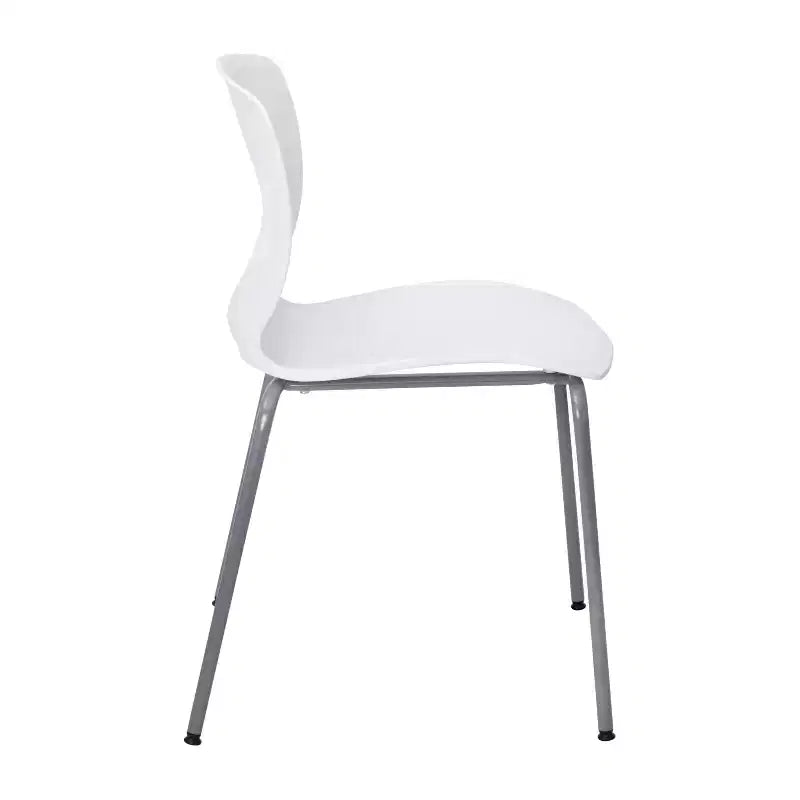 Flash Furniture Serie HERCULES Set di 5 sedie impilabili ergonomiche di grado commerciale con capacità di 349 kg, supporto lombare e struttura in acciaio