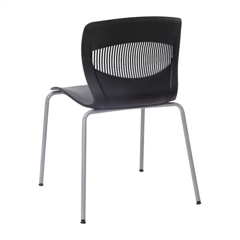 Flash Furniture Serie HERCULES Set di 5 sedie impilabili ergonomiche di grado commerciale con capacità di 349 kg, supporto lombare e struttura in acciaio