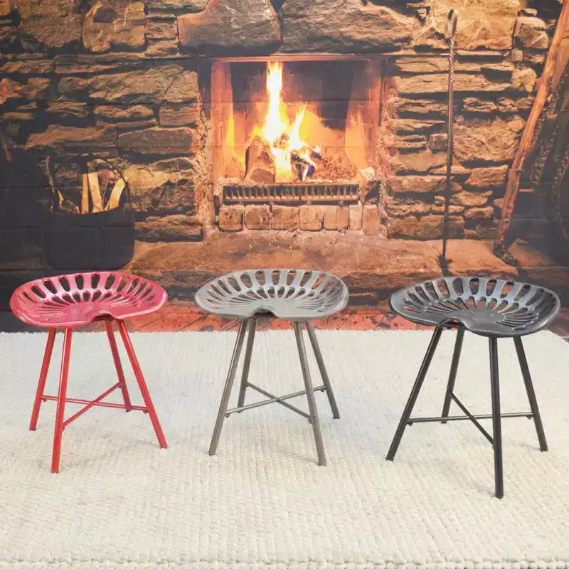 Carolina Living Panca da Camino Kadin con Sedile a Trattore
