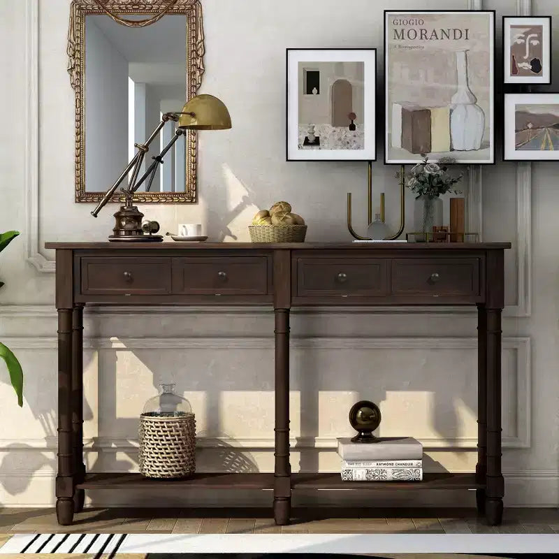 Consolle con due cassetti e ripiano inferiore - ModernLuxe