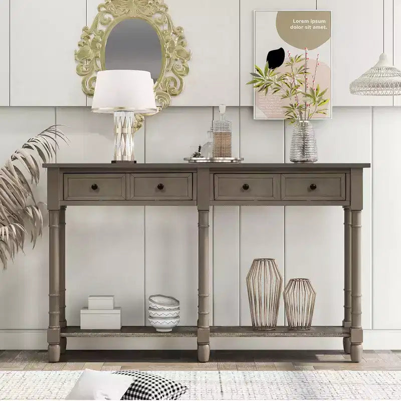 Consolle con due cassetti e ripiano inferiore - ModernLuxe