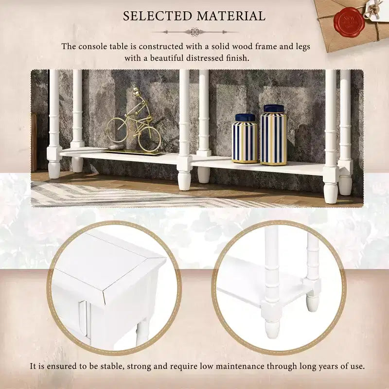 Consolle con due cassetti e ripiano inferiore - ModernLuxe