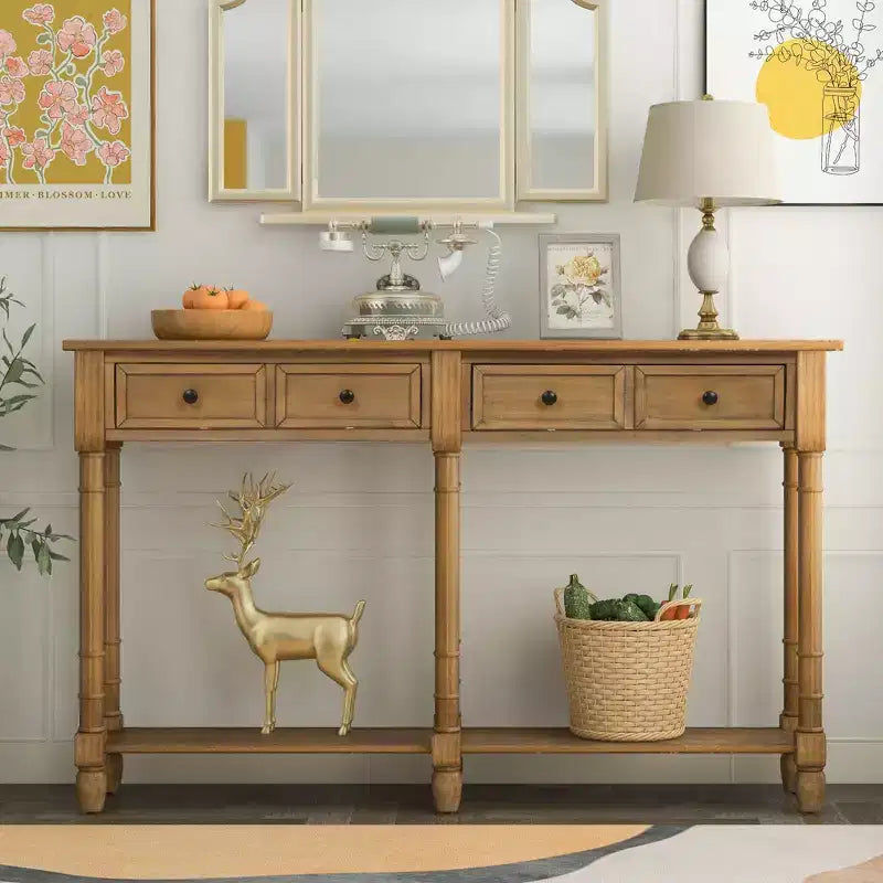 Consolle con due cassetti e ripiano inferiore - ModernLuxe