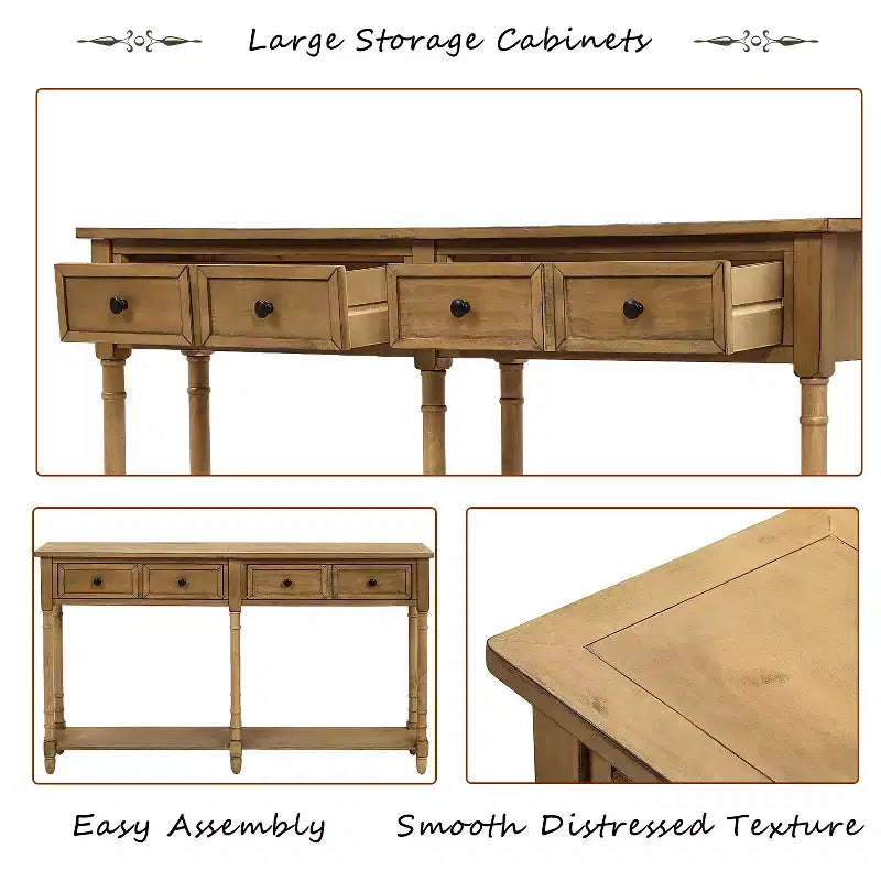 Consolle con due cassetti e ripiano inferiore - ModernLuxe