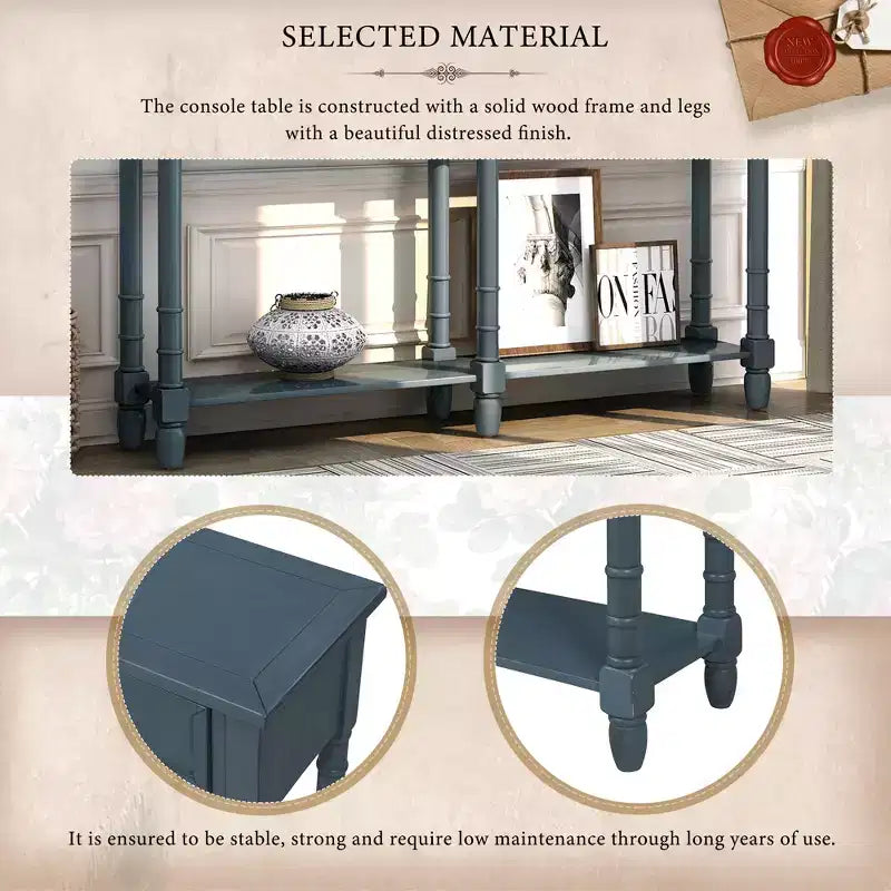 Consolle con due cassetti e ripiano inferiore - ModernLuxe