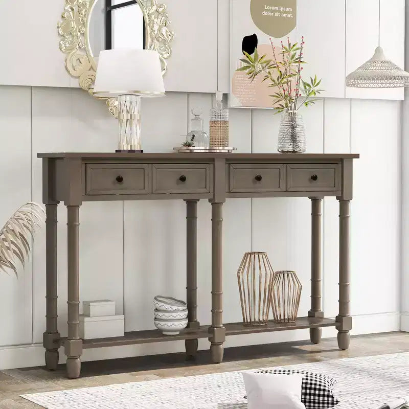 Consolle con due cassetti e ripiano inferiore - ModernLuxe