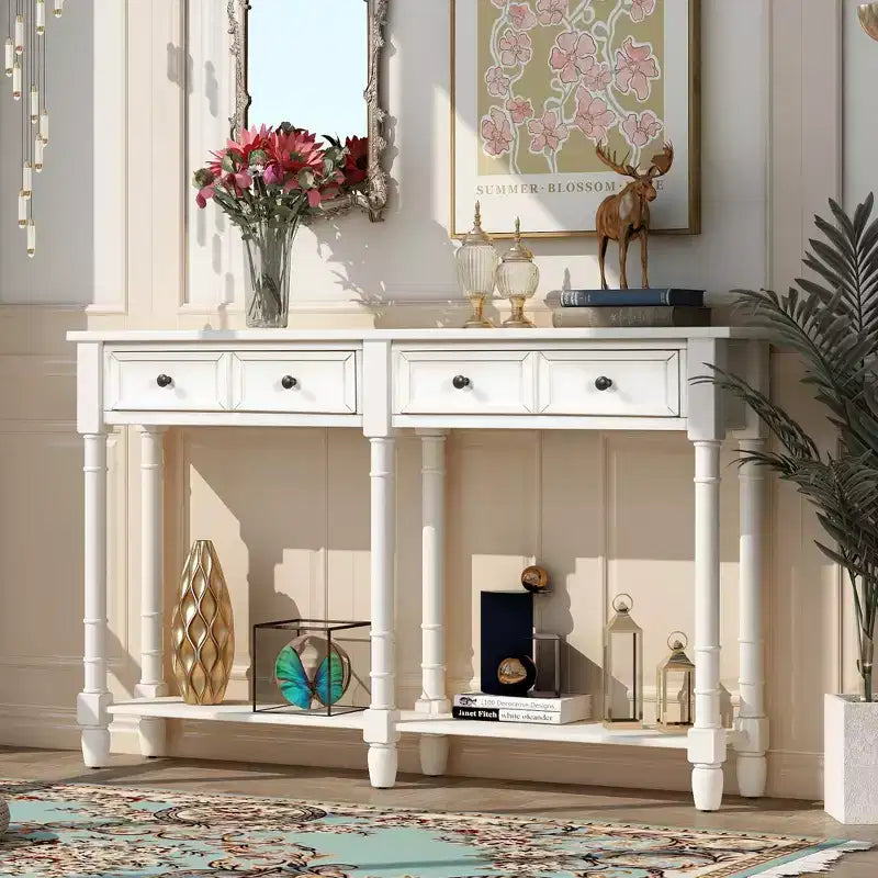 Consolle con due cassetti e ripiano inferiore - ModernLuxe