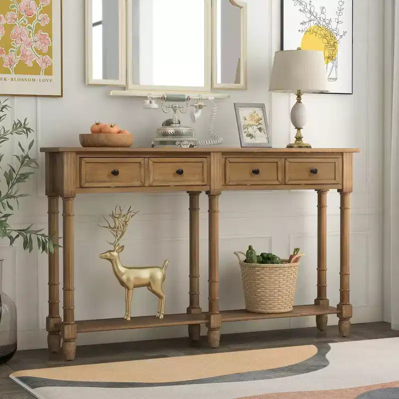 Consolle con due cassetti e ripiano inferiore - ModernLuxe