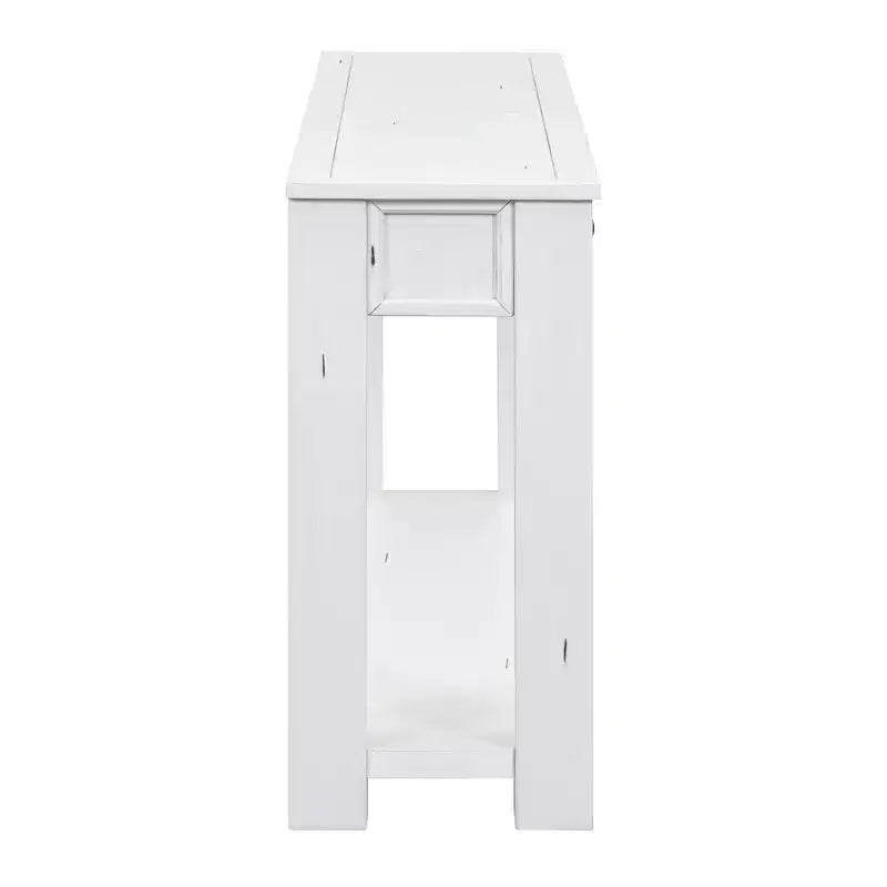 Consolle/Tavolo da divano da 63W con cassetti portaoggetti e ripiano inferiore 4Q - ModernLuxe
