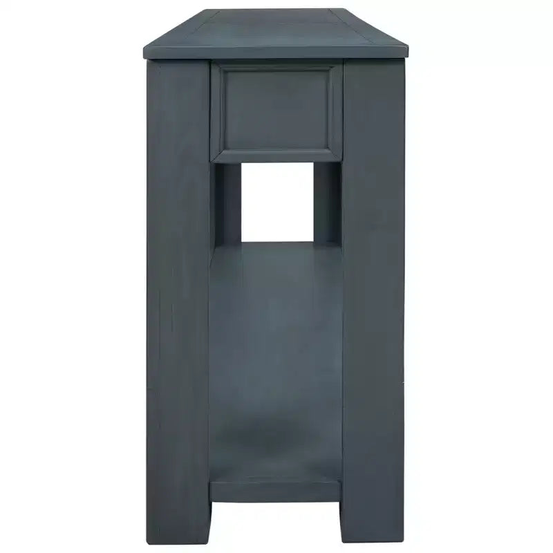 Consolle/Tavolo da divano da 63W con cassetti portaoggetti e ripiano inferiore 4Q - ModernLuxe