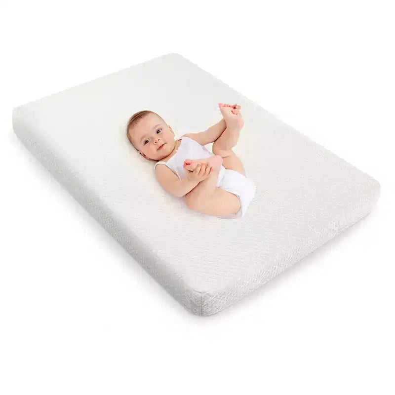 Costway 38'' x 26'' Materasso per Lettino da Viaggio/Box Neonato a Doppia Faccia con Fodera Removibile Lavabile