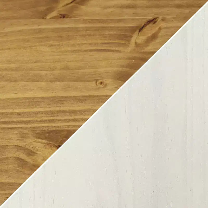 Sunnydaze Credenza con 3 Cassetti e 3 Ante - Struttura in Pino Massiccio - Bianca - 32