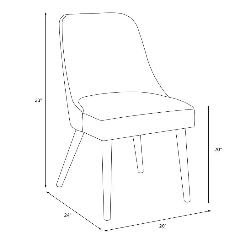 Sedia da pranzo moderna Geller con geometria - Threshold