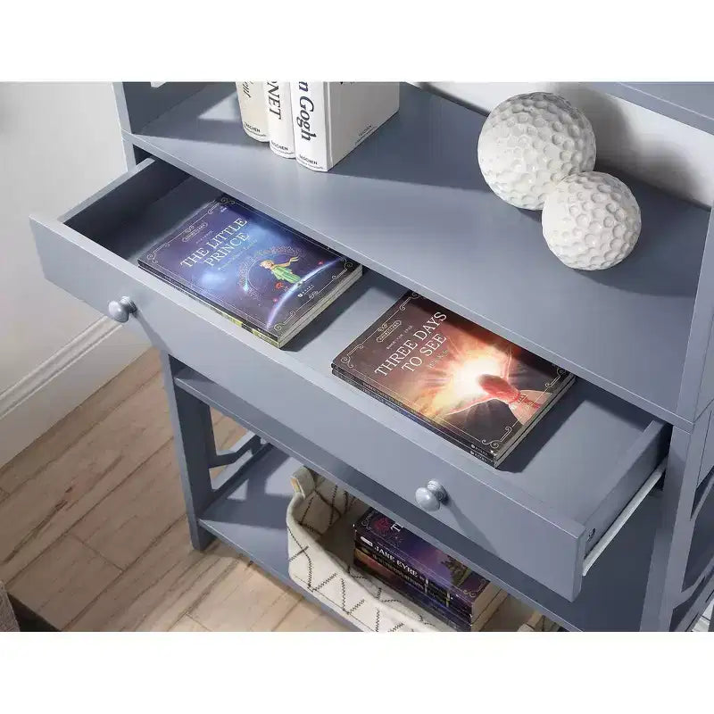 59,75 Omega Scaffale a 5 livelli con cassetto - Breighton Home