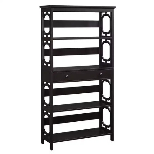59.75 Omega 5 Tier Bookcase with Drawer - Breighton Home