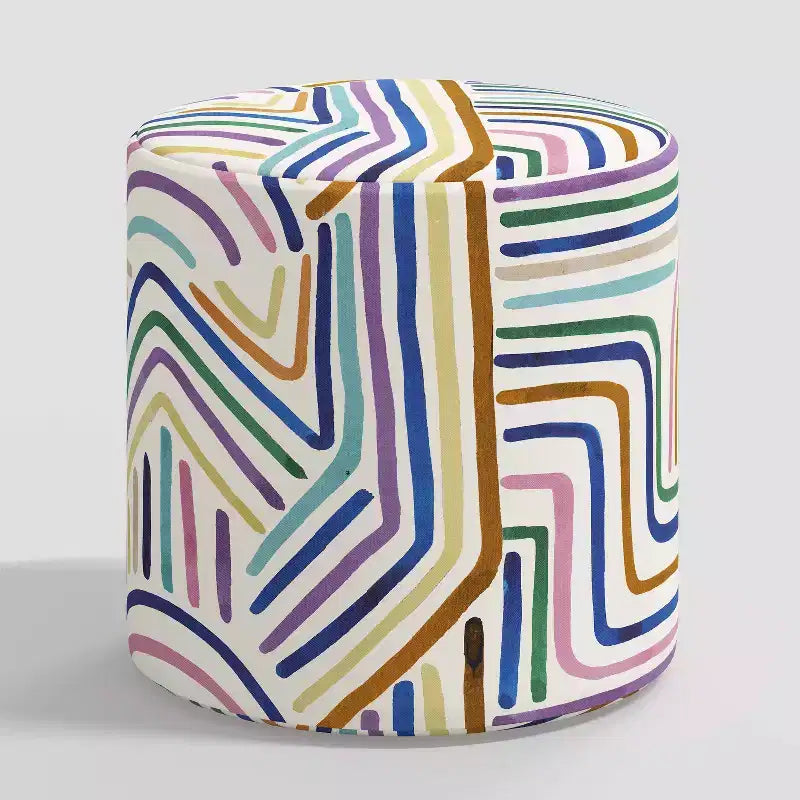 Skyline Furniture Pouf Rotondo Thalia Fantasia