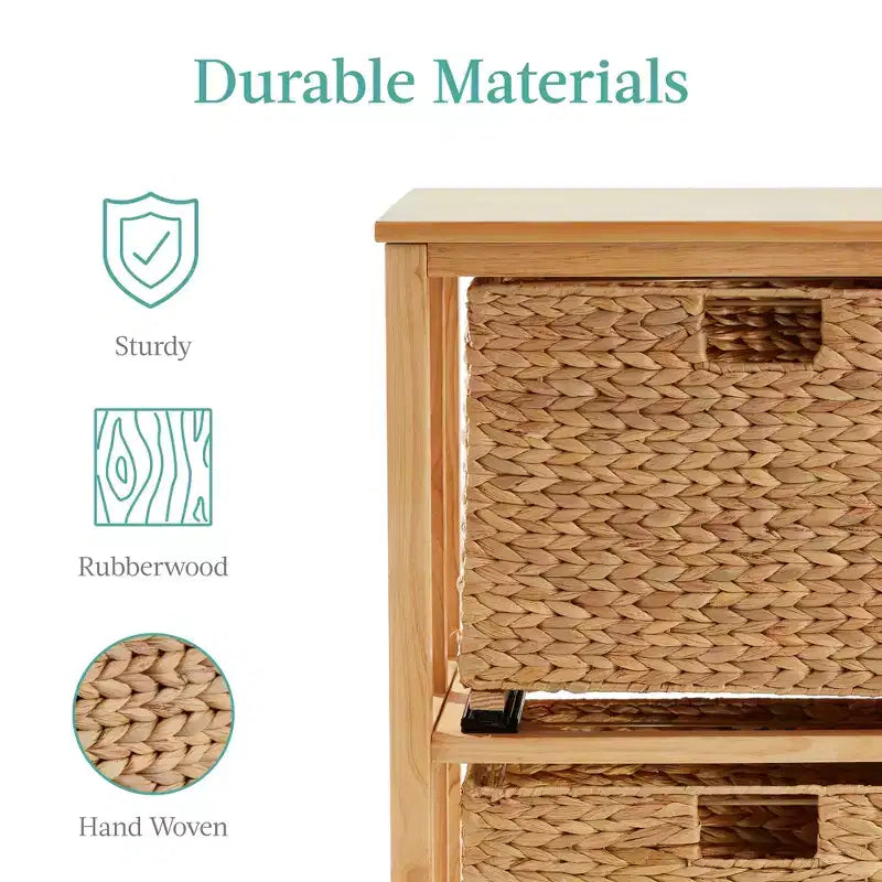Mobile classificatore verticale Best Choice Products per casa, ufficio con telaio in legno di gomma, ruote piroettanti bloccabili