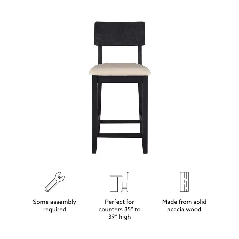 Sgabello da bar Jordan Counter Height 24 - Linon