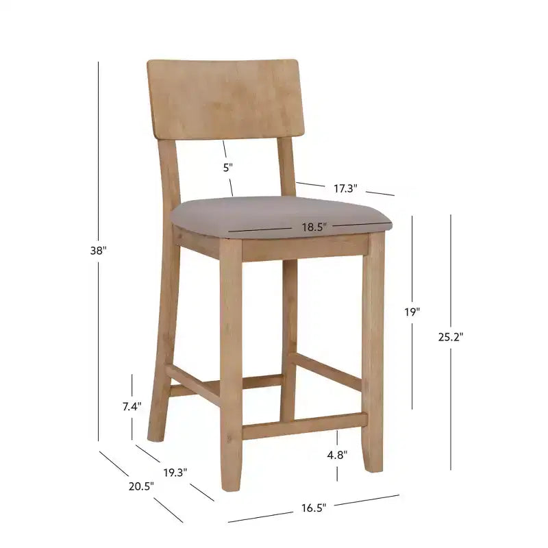 Sgabello da bar Jordan Counter Height 24 - Linon