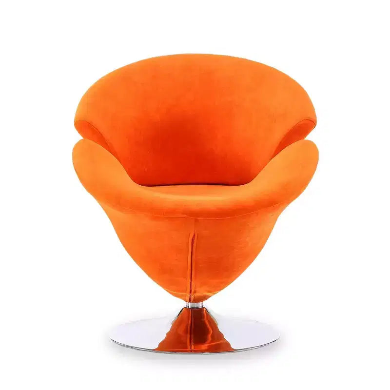 Set di 2 Poltrone Tulip Girevoli in Velluto - Manhattan Comfort