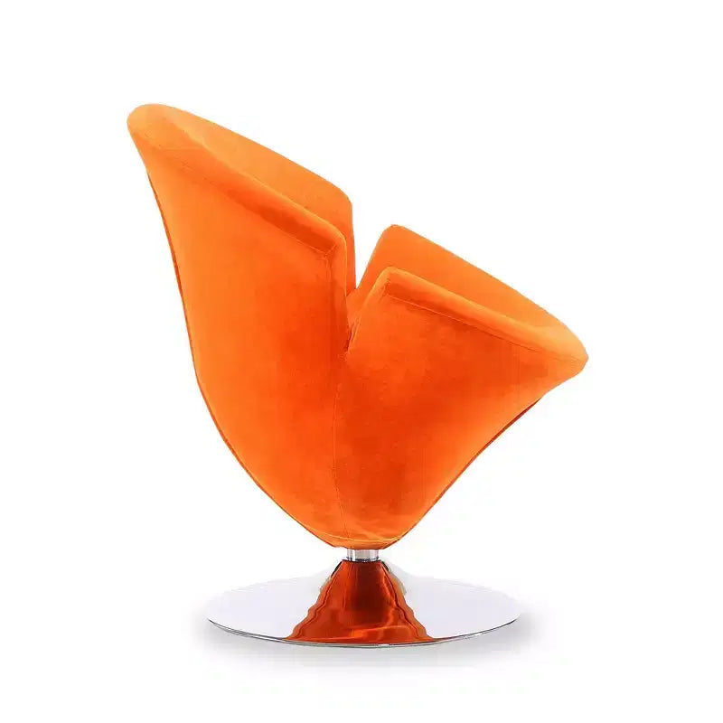 Set di 2 Poltrone Tulip Girevoli in Velluto - Manhattan Comfort