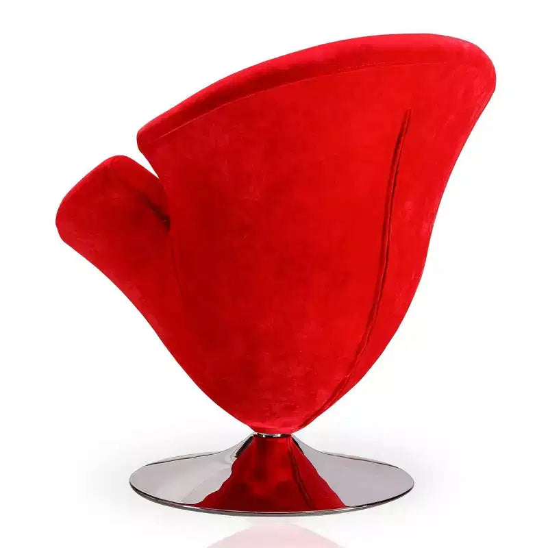 Set di 2 Poltrone Tulip Girevoli in Velluto - Manhattan Comfort