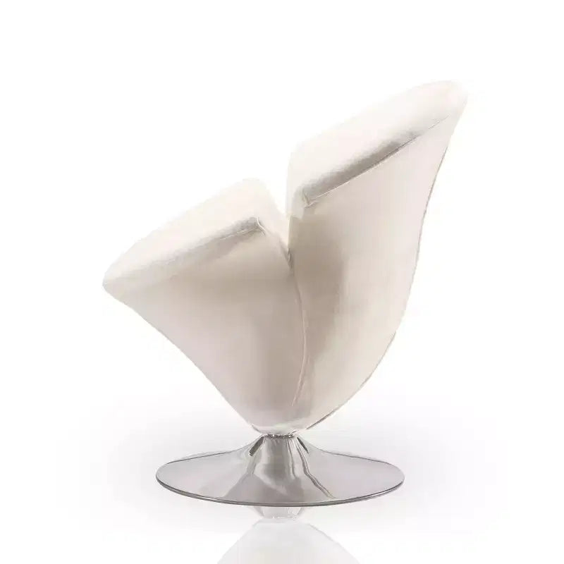 Set di 2 Poltrone Tulip Girevoli in Velluto - Manhattan Comfort