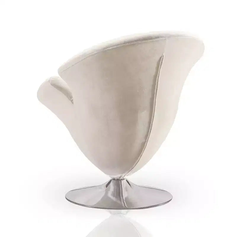 Set di 2 Poltrone Tulip Girevoli in Velluto - Manhattan Comfort