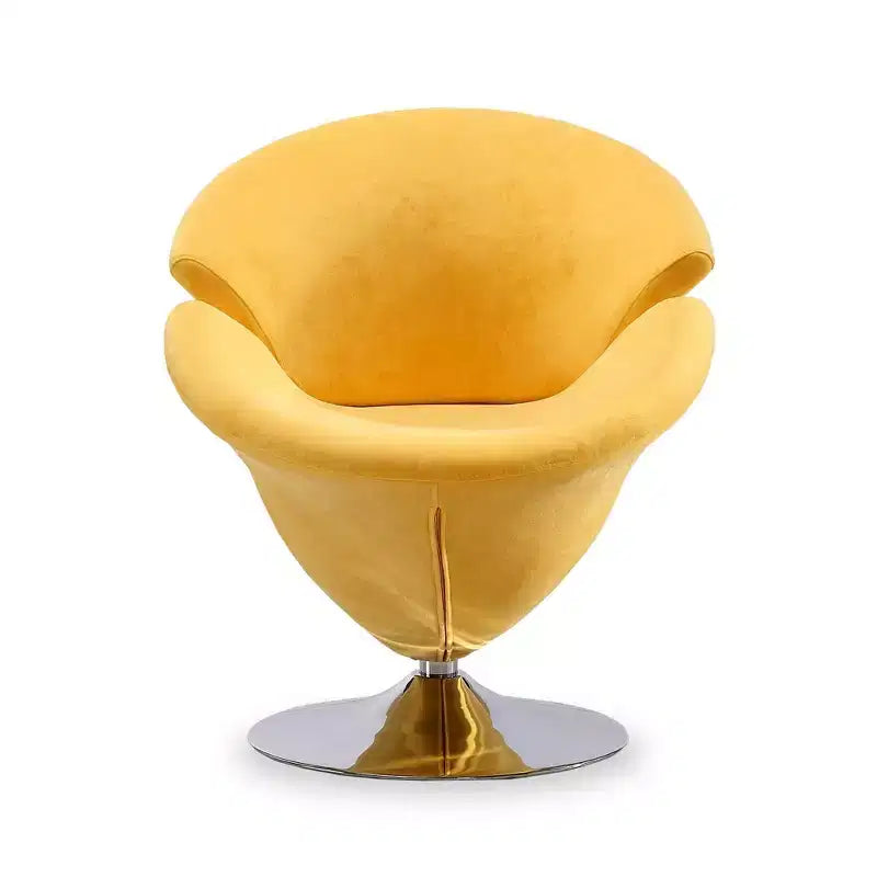 Set di 2 Poltrone Tulip Girevoli in Velluto - Manhattan Comfort