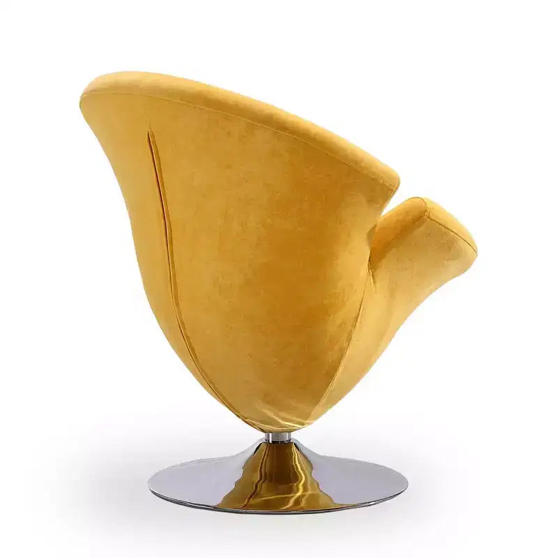 Set di 2 Poltrone Tulip Girevoli in Velluto - Manhattan Comfort