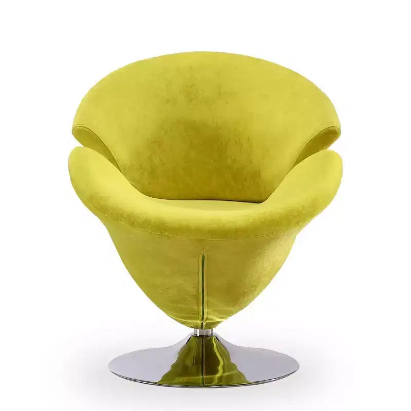 Set di 2 Poltrone Tulip Girevoli in Velluto - Manhattan Comfort