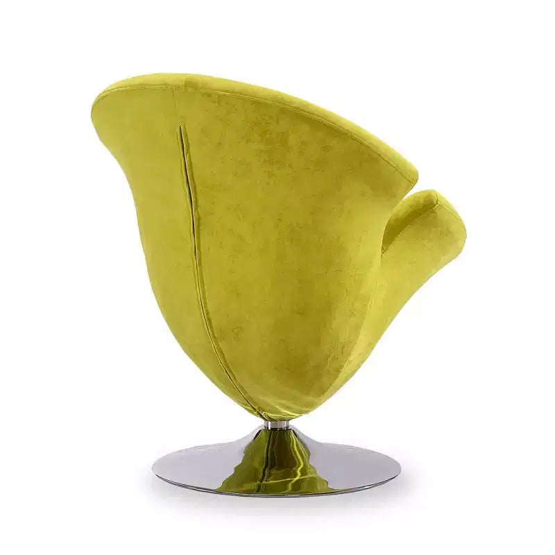 Set di 2 Poltrone Tulip Girevoli in Velluto - Manhattan Comfort