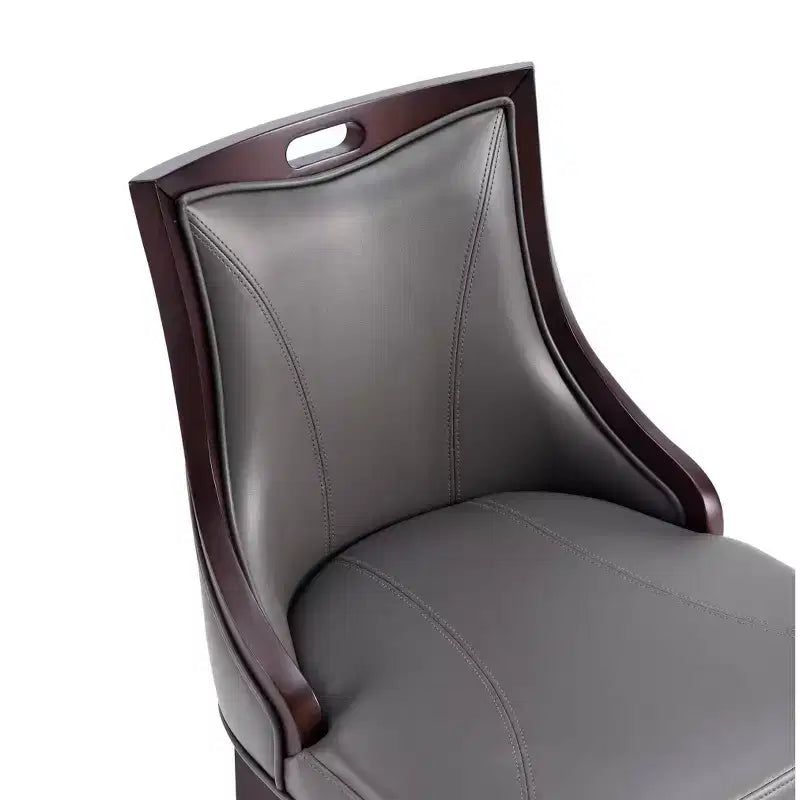 Set di 2 sgabelli da bar Emperor, imbottiti in faggio e similpelle - Manhattan Comfort