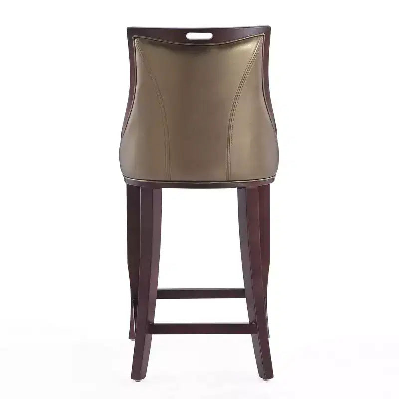 Set di 2 sgabelli da bar Emperor, imbottiti in faggio e similpelle - Manhattan Comfort